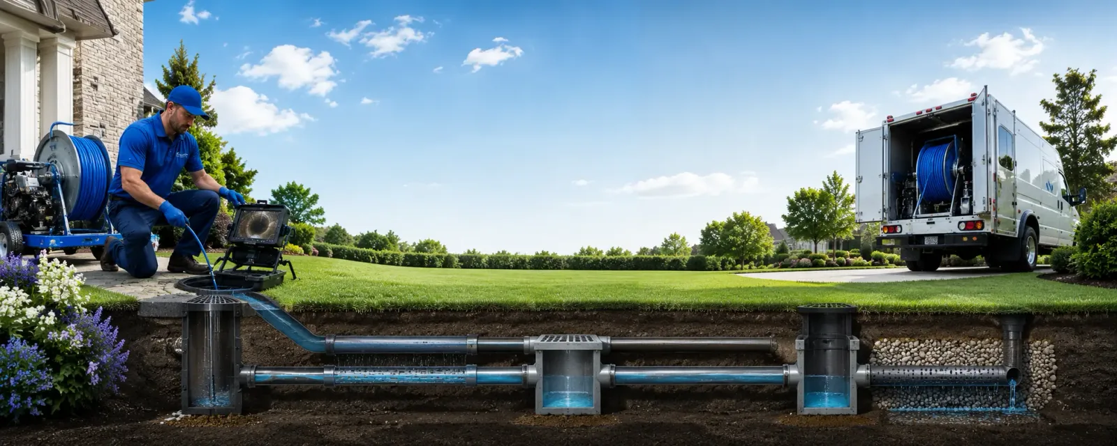 Outdoor drain cleaning information for Cornwall, CT
